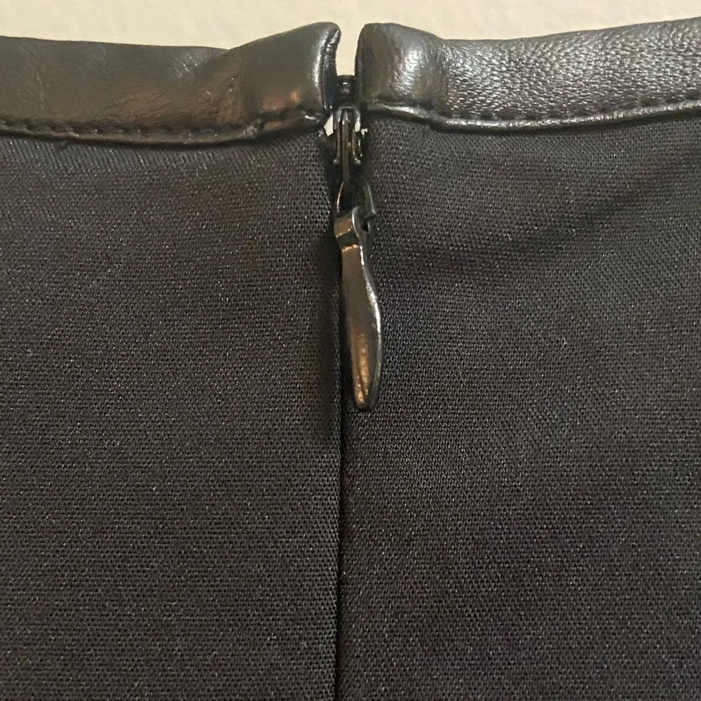 Armani Exchange Faux-Leather Mini Dress, Size 10 - Picture 11 of 13